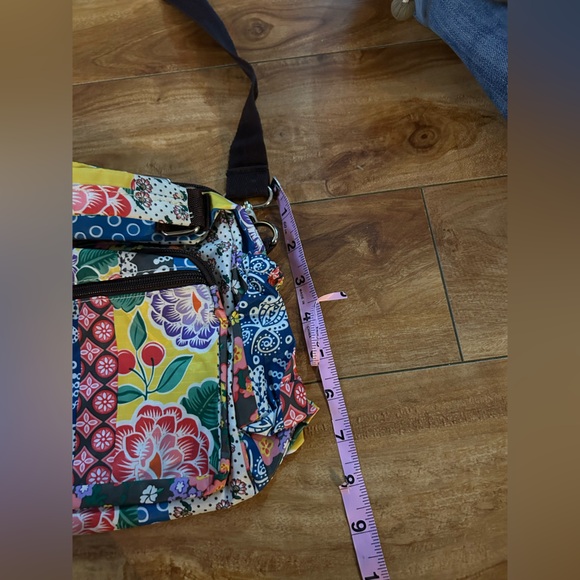 Floral Abstract Pattern Cross-Body/Shoulder Bag - Picture 4 of 9